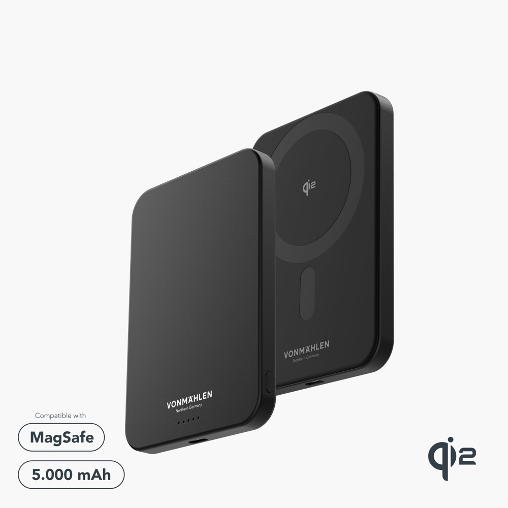 Evergreen Mag 5000 - Die magnetische Powerbank für den ganzen Tag - Schwarz