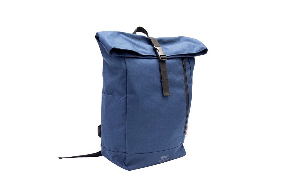 Recycle Bags Basic rolltop rucksack, Marine