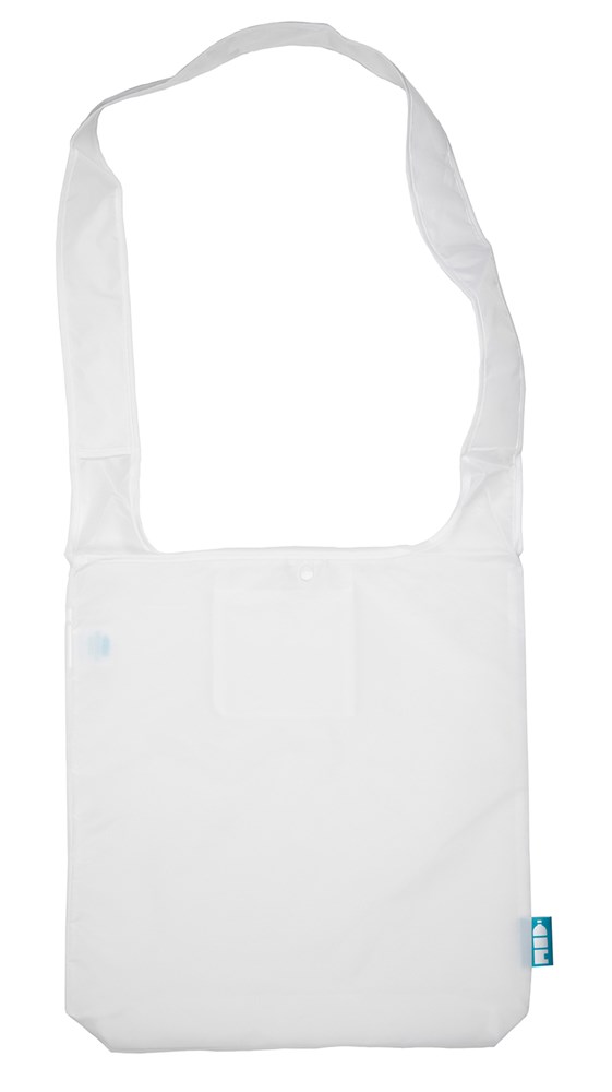 Recycle Bags Faltbare Umhängetasche RPET, Weiß