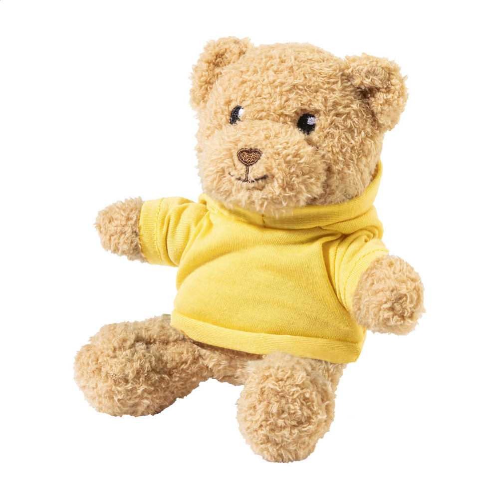Hobear - Plüsch-Teddybär mit Hoodie - gelb