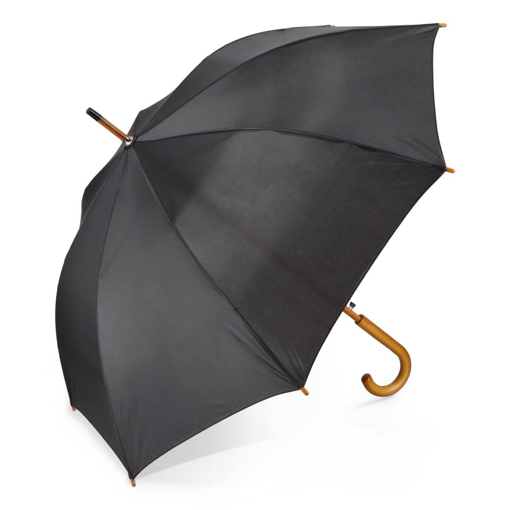 Aran 190T Polyester 23" Regenschirm Auto offen - Schwarz