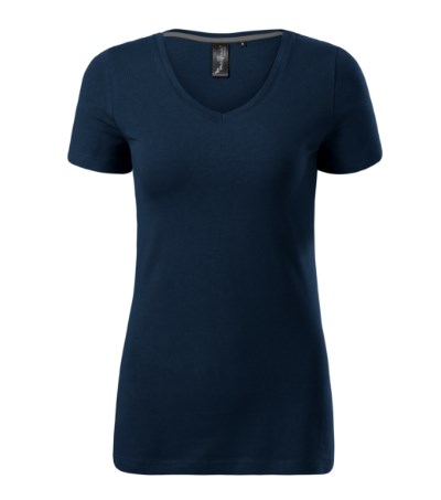 T-Shirt Damen Action V-neck marineblau