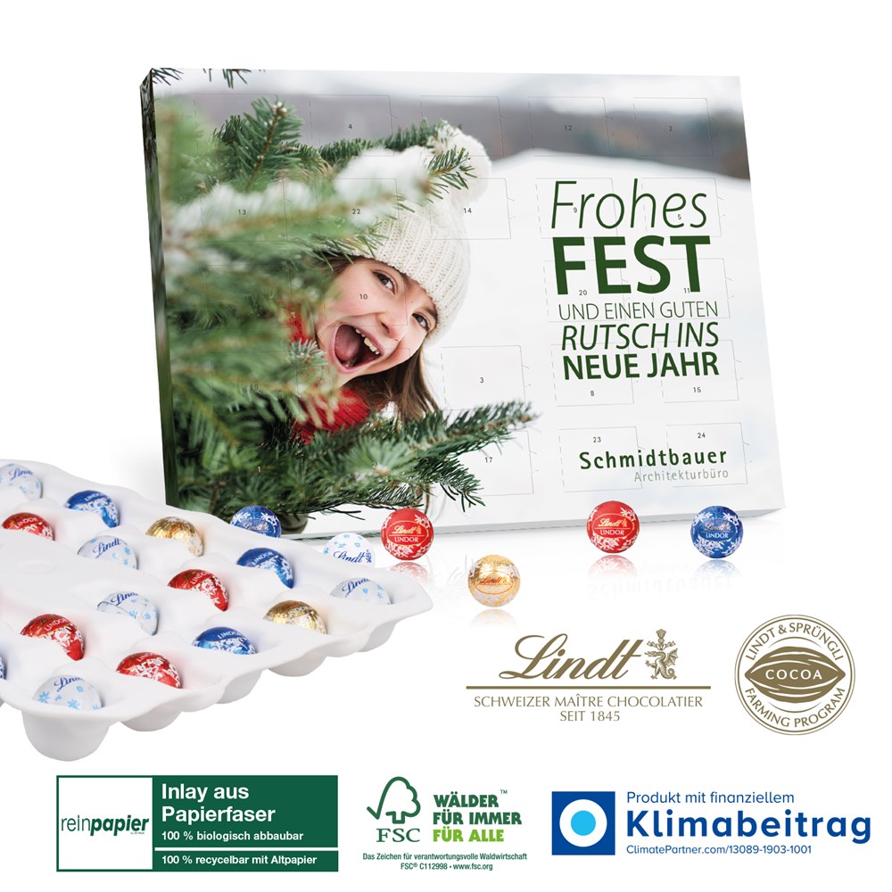 Tisch-Adventskalender Lindt „Gourmet Edition“ Organic