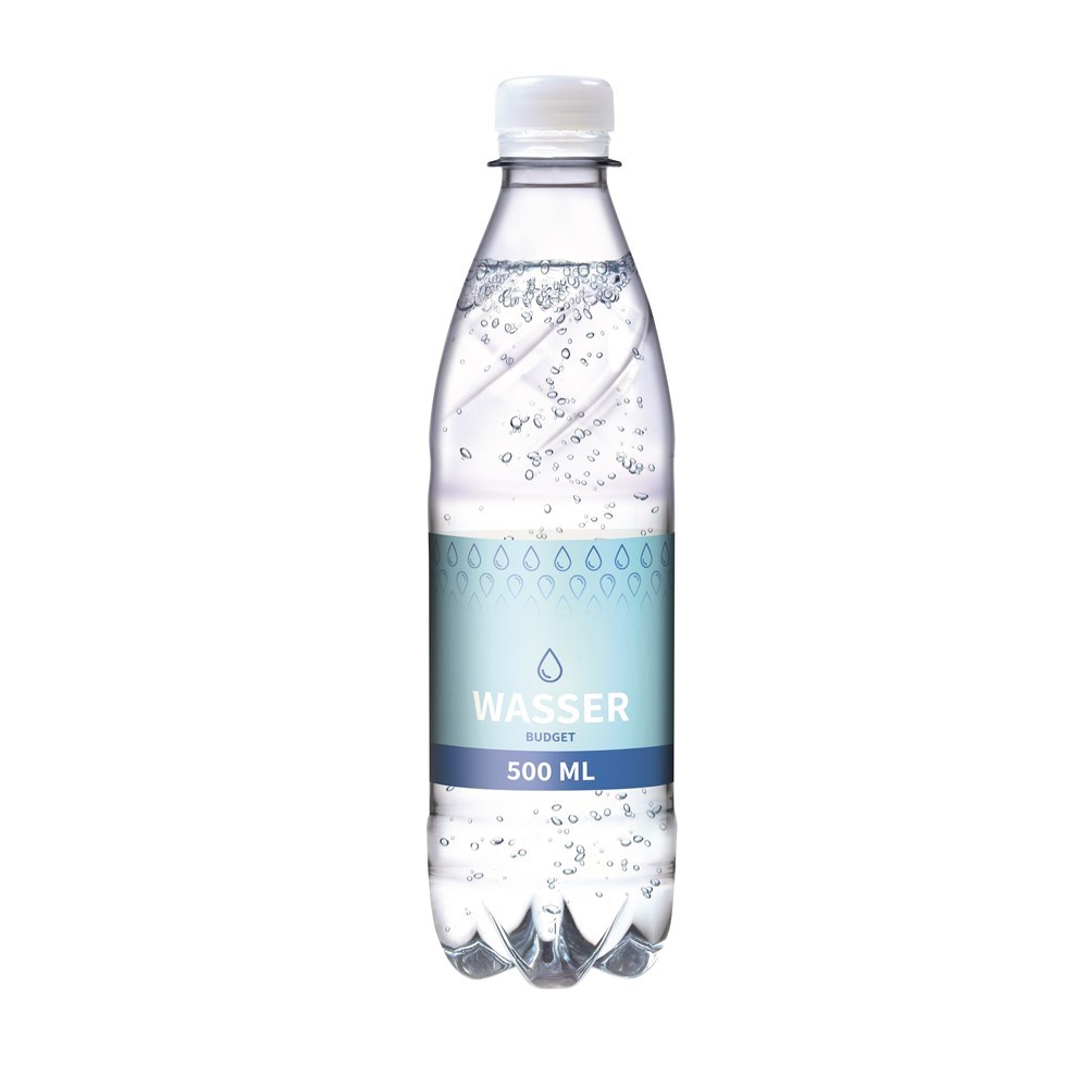 Tafelwasser, 500 ml, spritzig (Flasche Budget, pfandfrei, Export)