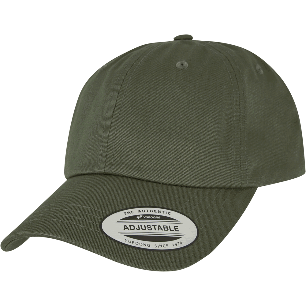 Low Profile Cotton Twill Cap - burnt olive