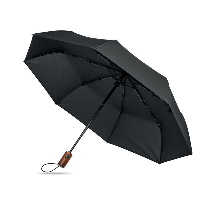 RAYNA FOLD - 21" Automatik Regenschirm - Schwarz
