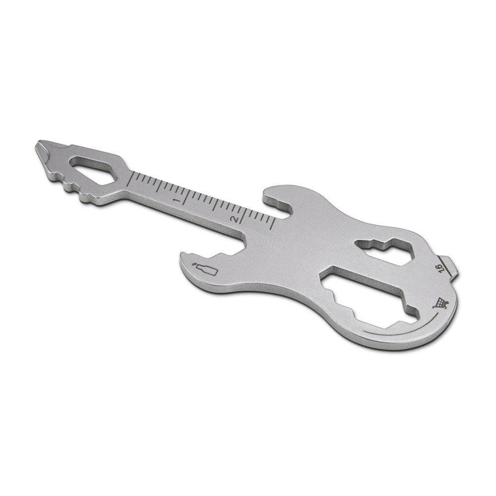 Geschenkartikel: ROMINOX® Key Tool Guitar / Gitarre (19 Funktionen) im Motiv-Mäppchen Werkzeug