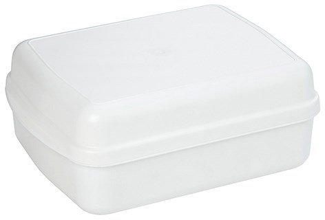 BIO-Snack-Box "Lunch" in weiß  inkl. In-Mould Label