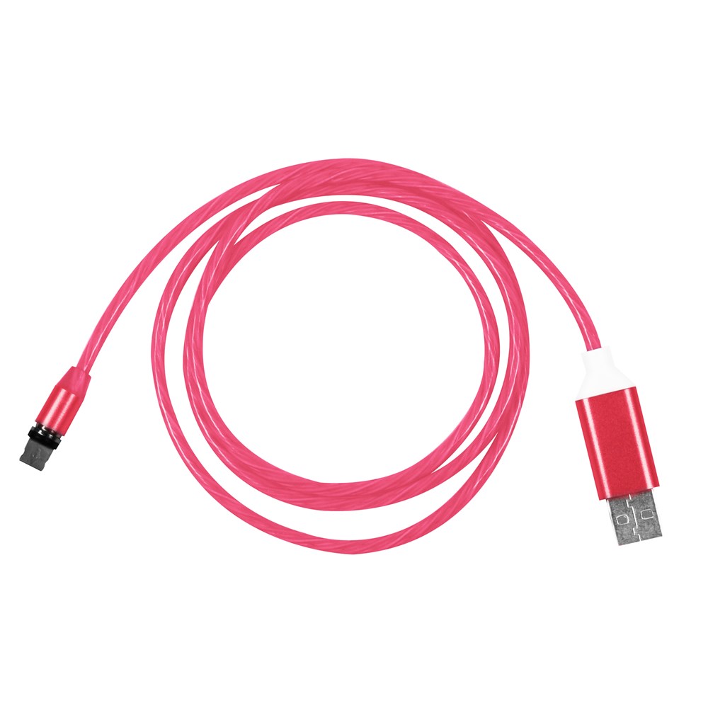 Ladekabel "LEDflow Magnetic" pink