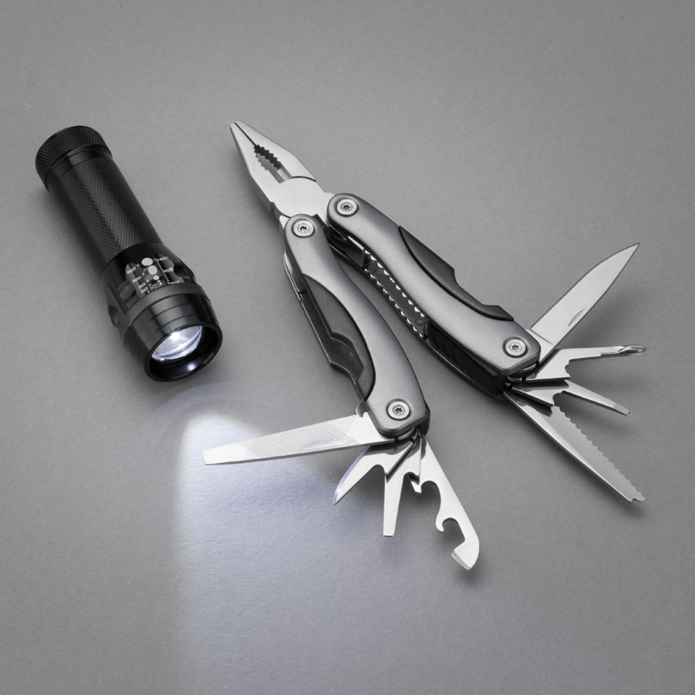 SET COLORADO II: TASCHENLAMPE UND MULTITOOL