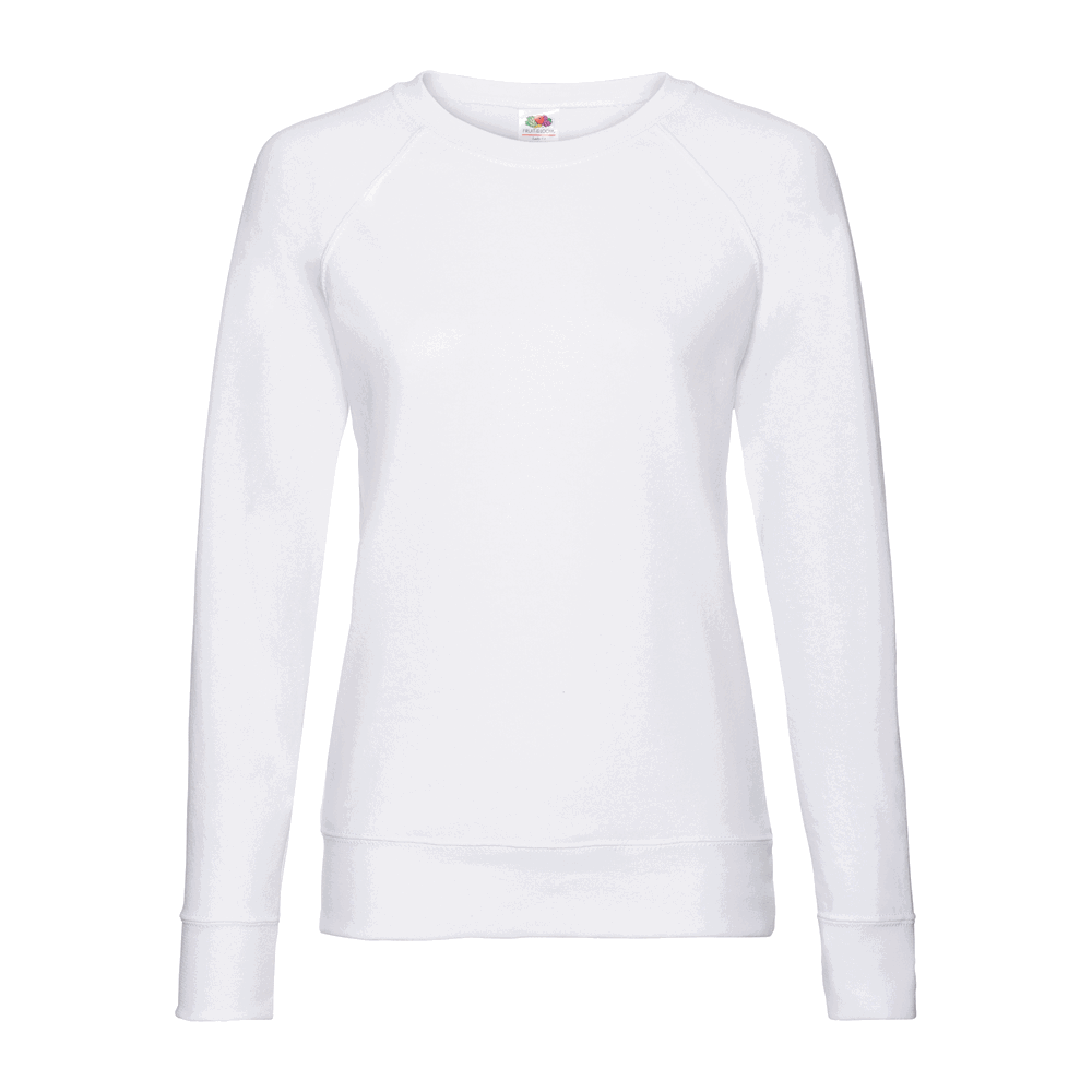 621460 - Lightweight Raglan Sweat Lady-Fit, weiß, 2XL