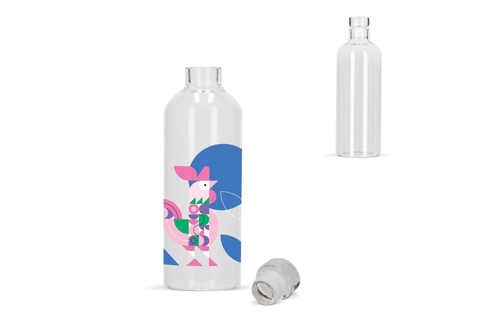 Trinkflasche aus Glas 750 ml