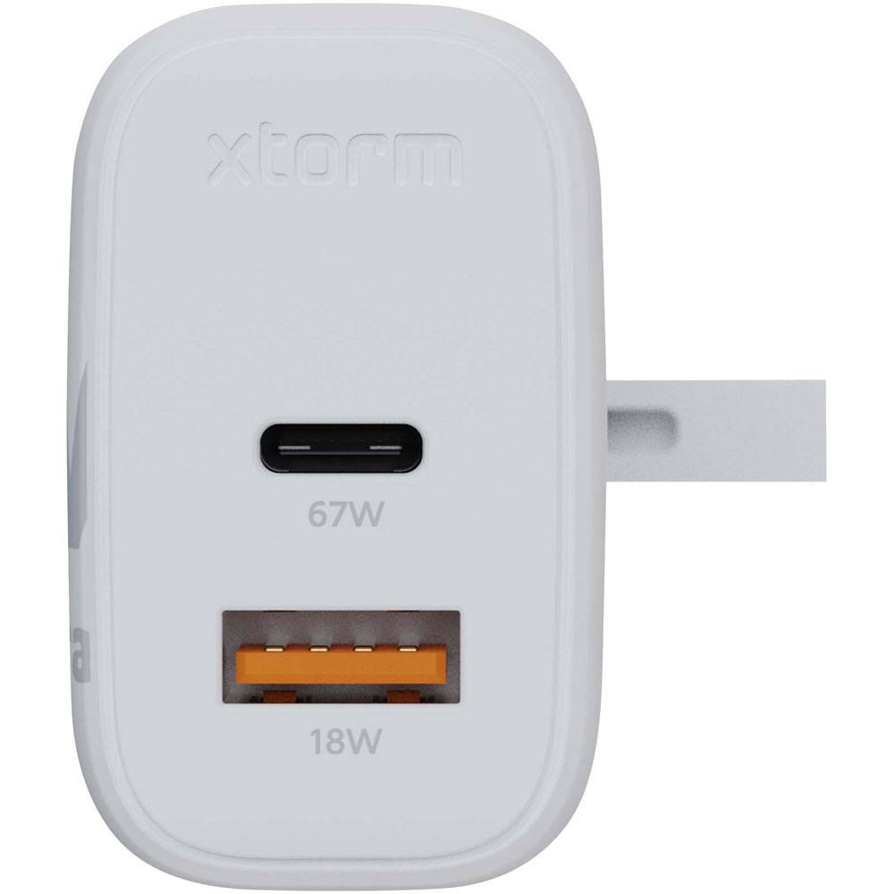 Xtorm XEC067G GaN² Ultra 67 W Wandladegerät mit UK-Stecker