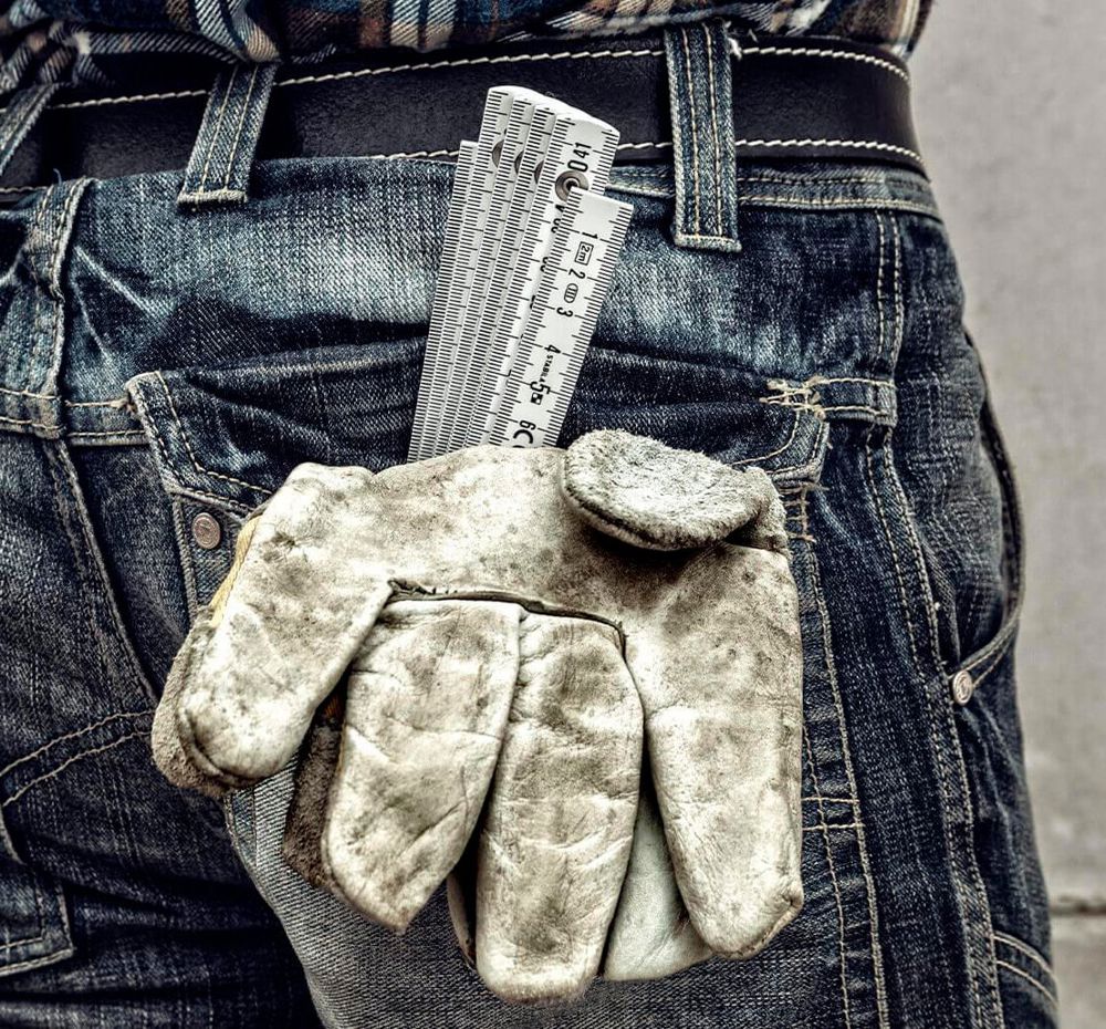 Faltbarer Zollstock aus Holz Gloria 1100 Series