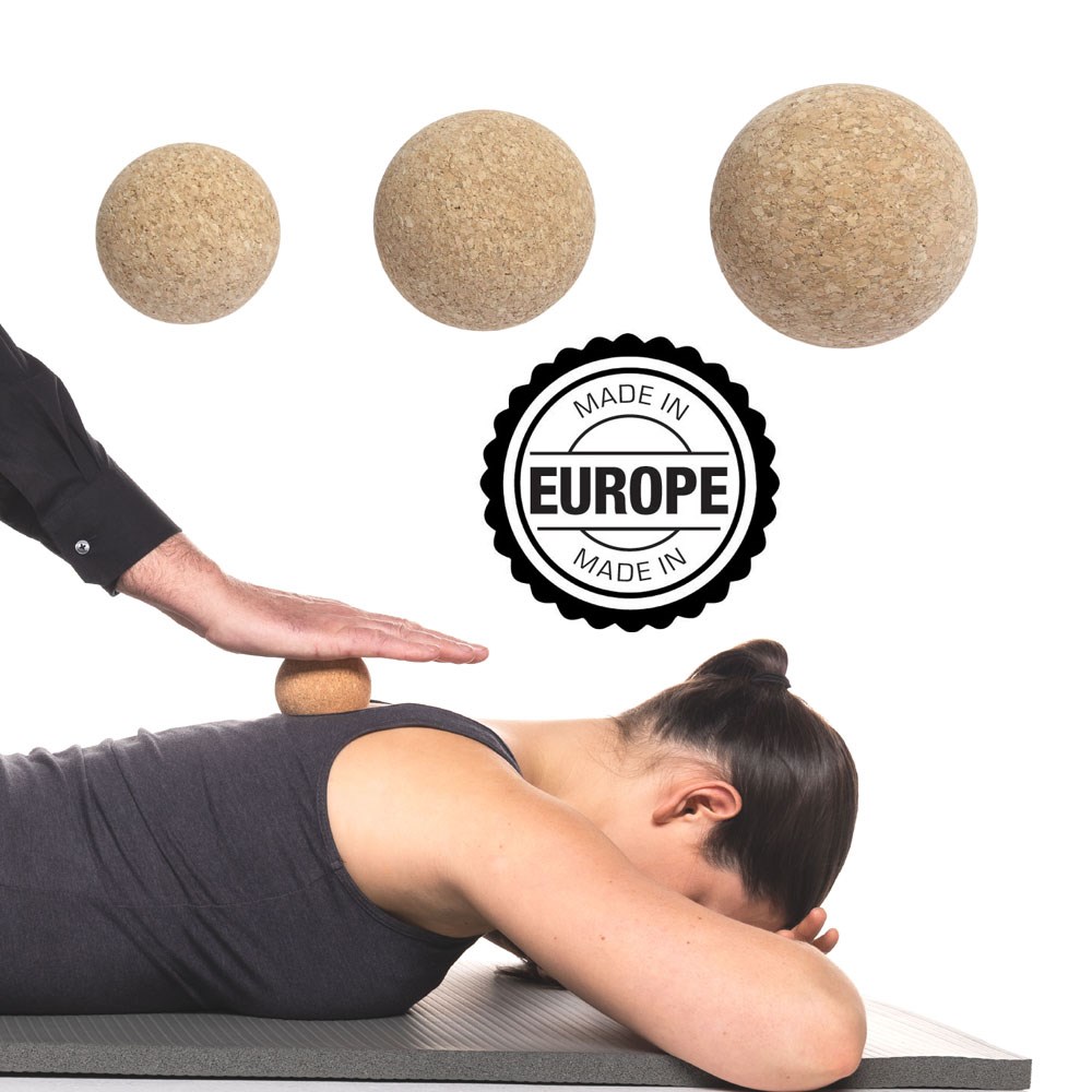Massage- / Faszienball aus Kork, "Made in Europe"