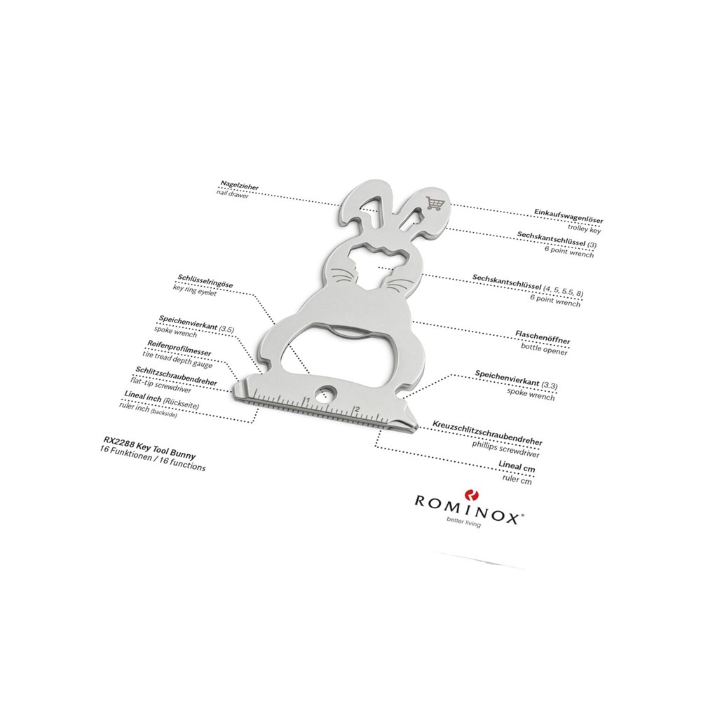 ROMINOX® Key Tool // Bunny - 16 functions (Osterhase)