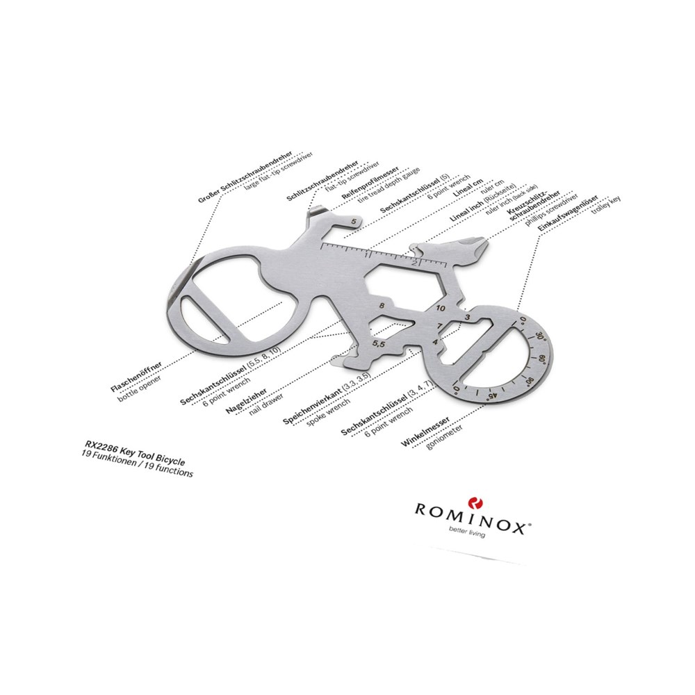 ROMINOX® Key Tool // Bicycle - 19 functions (Fahrrad)