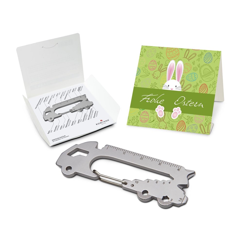 ROMINOX® Key Tool im Motiv-Mäppchen Frohe Ostern Hase