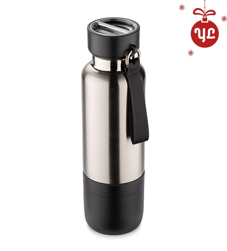 Thermoflasche mit Umhängeband RON 500 ml