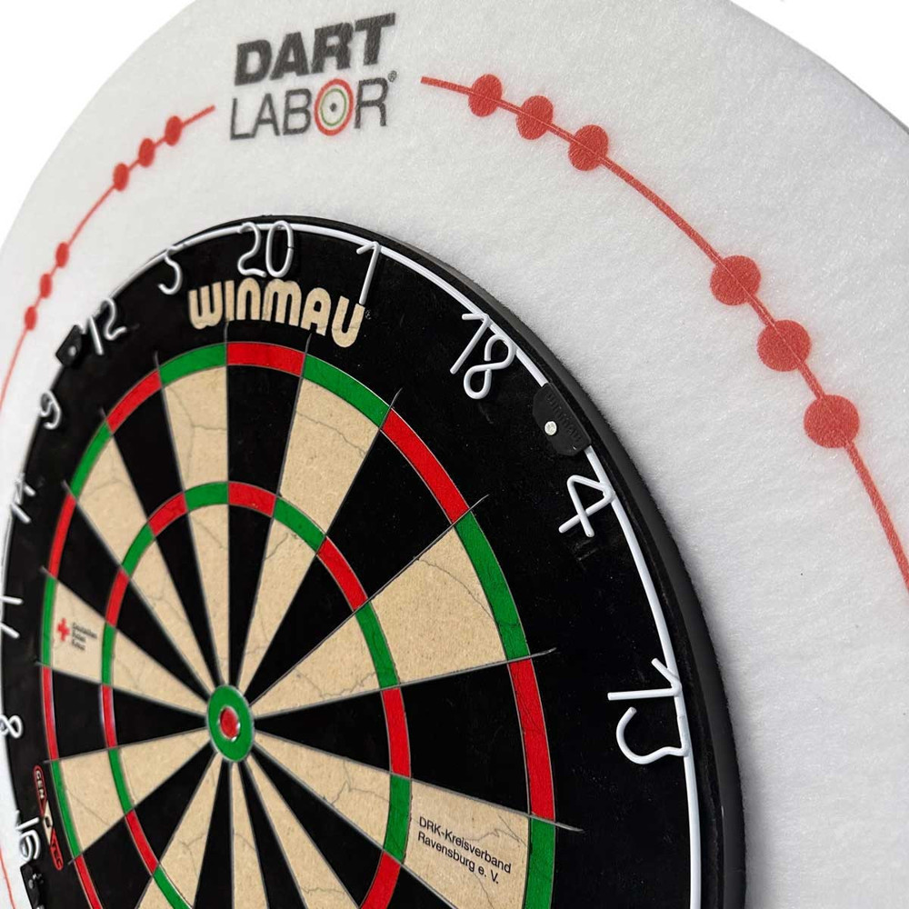 Allflash Dart Labor Catchring Surround - Digital Print für Dartboards - Weiß