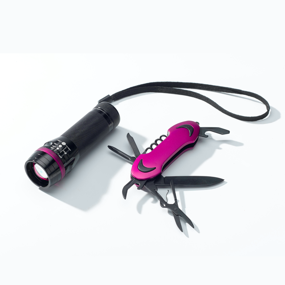 SET COLORADO I: LED-TASCHENLAMPE UND EIN TASCHENMESSER