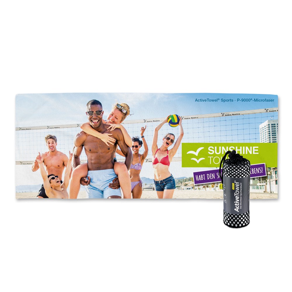 ActiveTowel® Sports 180x70 cm mit Standard-Papierbanderole, All-Inclusive-Paket