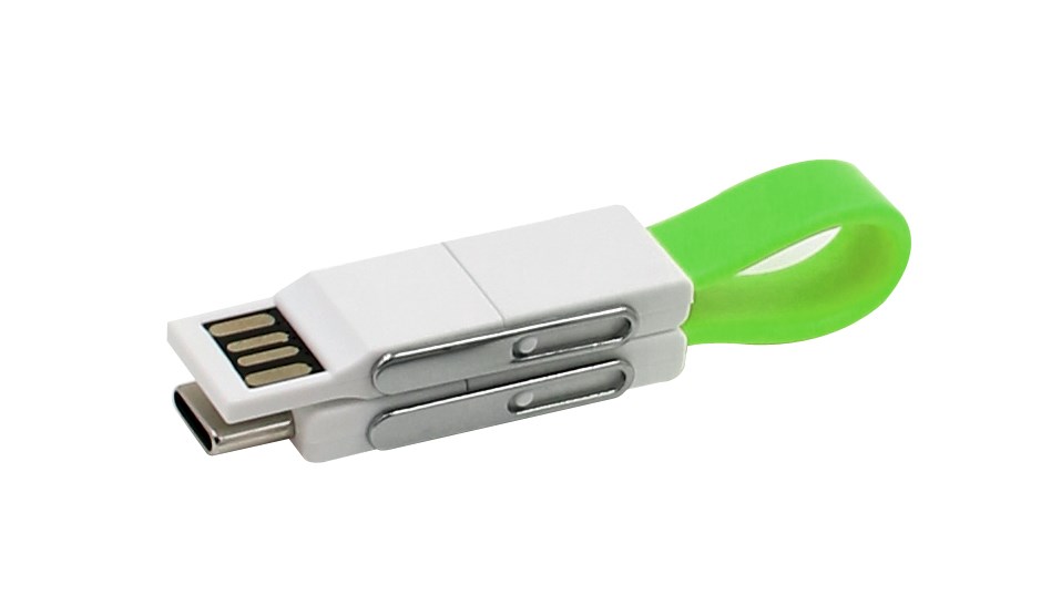Lade- und Datenkabel "4in1 OTG Cable" grün