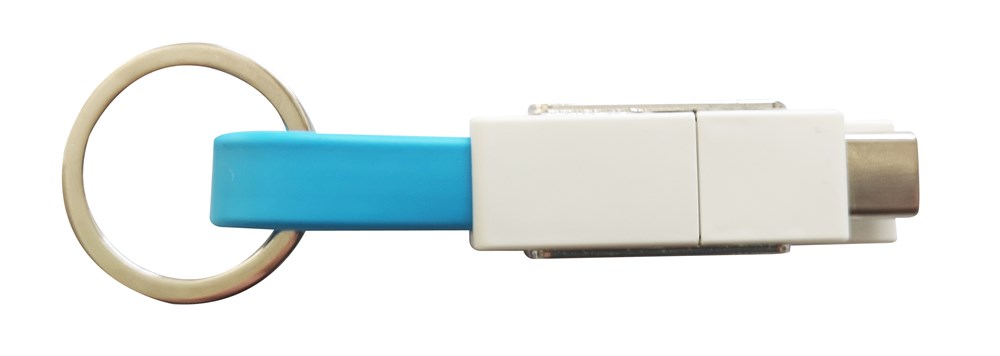 Lade- und Datenkabel "4in1 OTG Cable" blau