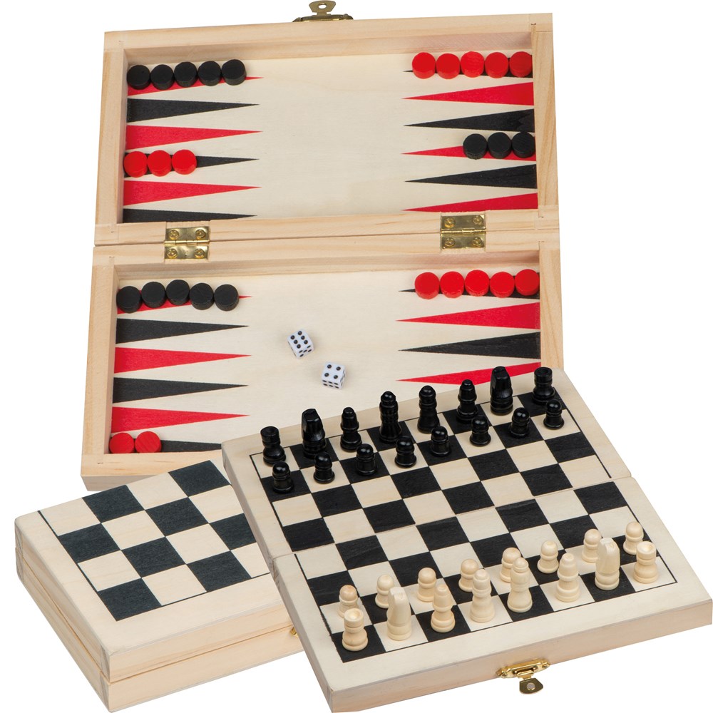 Backgammon - Schach -Dame Spiel