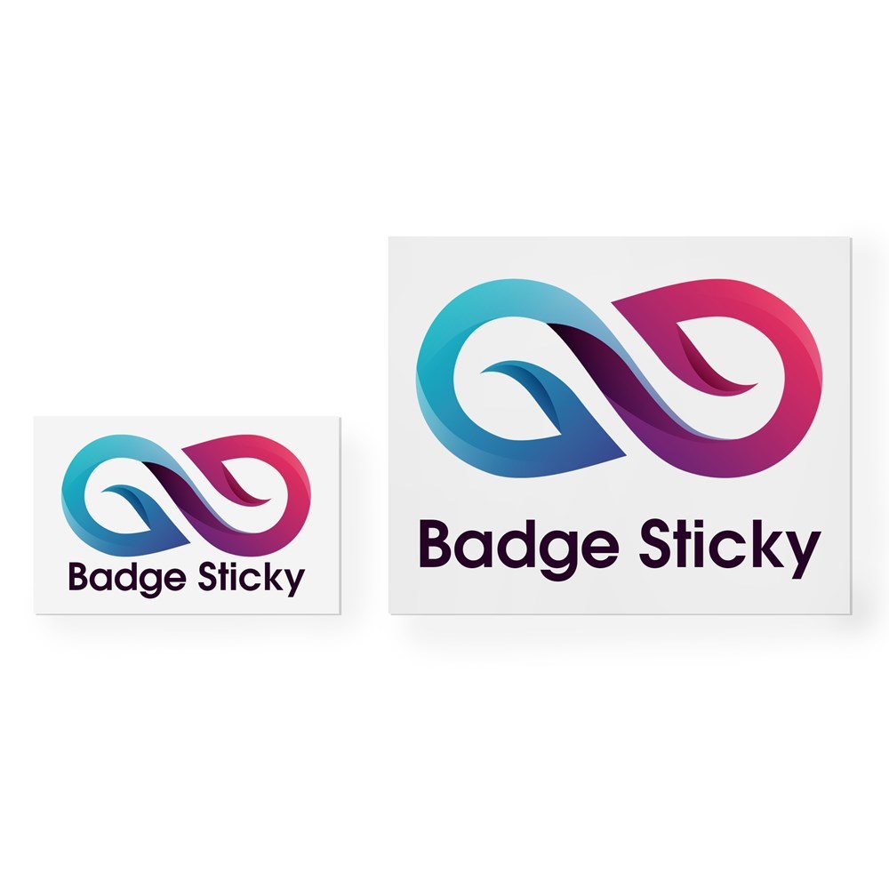Badge Sticky, 110 x 90 mm