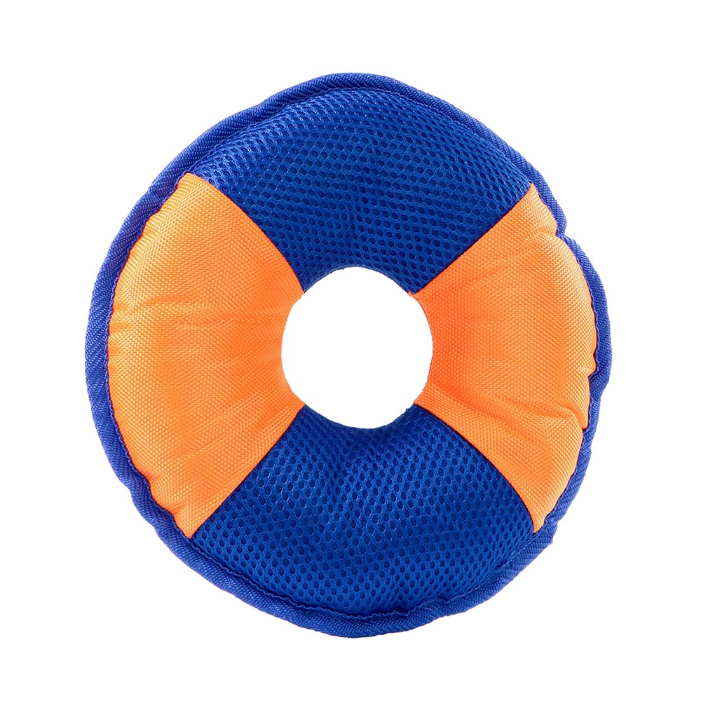 Hundespielzeug Flying Disc, orange/blau, M